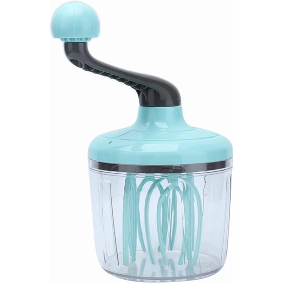 FRKSMD-Egg Whisk/Separators Plastic Hand Crank Push Whisk Blender, Large Capacity Hand Mixer PP Handheld Egg Beater for Egg Beater, Milk Frother
