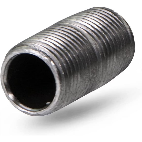 FRKSMD-Everflow Supplies NPBL1200 Close Black Steel Nipple Pipe Fitting with 1/2" Nominal Size Diameter