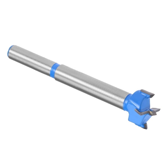 FRKSMD-Forstner Drill Bit - [16mm] Tungsten Carbide Auger Opener for Wood Furniture Hinge Woodworking Use, Round Shank, Dark Blue