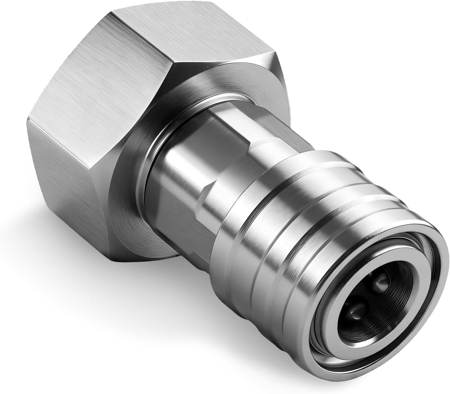 FRKSMD-Garden Hose to Pressure Washer Adapter, 3/4" GHT to 1/4" Quick Connect, Converter for Car Washing, Nozzle & Outdoor Cleaning (Stainless Steel, Stainless Steel 1pc)