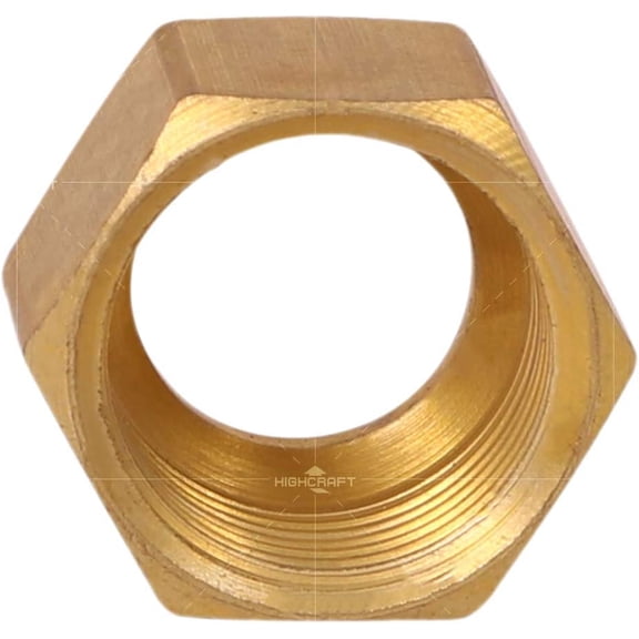 FRKSMD-Highcraft D61-38 Brass Nut for Compression Pipe Fittings 3/8" OD. Connection