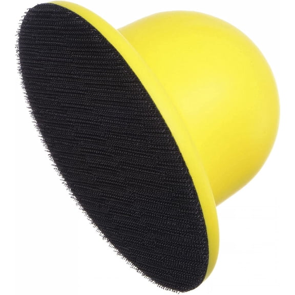 FRKSMD-Hook and Loop Hand Sanding Block 4 Inch Round Detail Sanding Disc PU Foam Backing Plate Manual Sander for Detailing Polishing