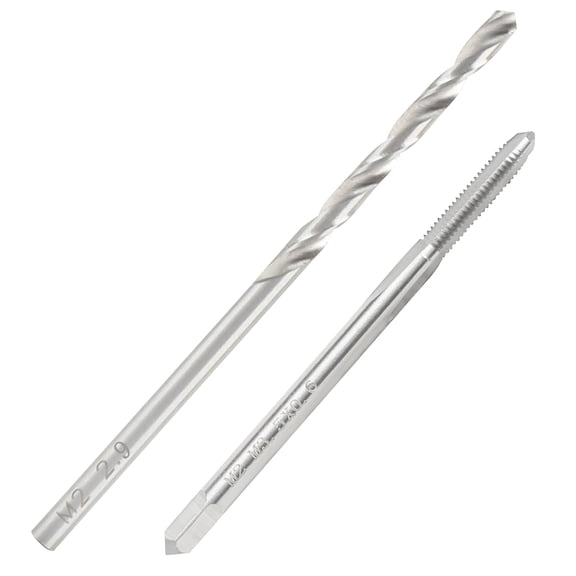 FRKSMD-M3.5 x 0.6 Tap and 2.9mm Drill Bit Set, M2 HSS Metric Drill and Tap Set, Machine Screw Tap Drill Bit Kit for Metal
