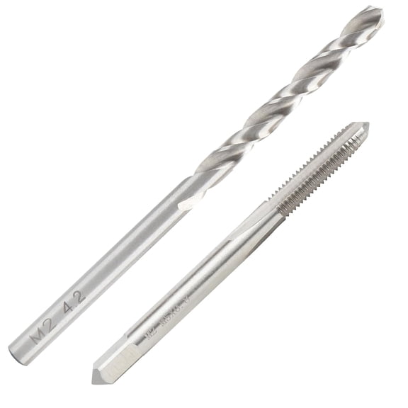 FRKSMD-M5 x 0.8 Tap and 4.2mm Drill Bit Set, M2 HSS Metric Drill and Tap Set, Machine Screw Tap Drill Bit Kit for Metal