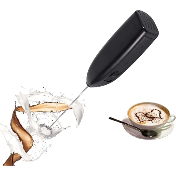 FRKSMD-Milk Frother, Electric Mini Handheld Stirrer, Foam Maker for Lattes Cappuccino Frother Latte Frother Coffee Frother Hand Mixer Egg Beater Egg Milk Shake Mixer