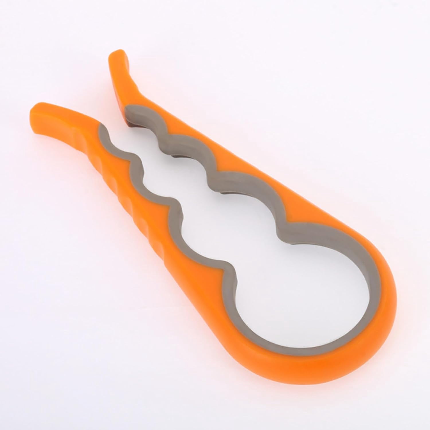 FRKSMD-Multi-Color Bottle Opener and Can Opener for Weak Hands, Elderly Arthritis, Elderly, Jar Lid Opener with Rubber Pad for Jar Opener and Corkscrew Opener (orange and gray)