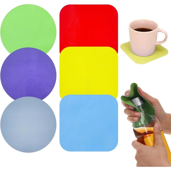 FRKSMD-Non-Slip Rubber Jar Opener Pad - Easy Grip Kitchen Tool for Opening Lids, Cans & Bottles - Ideal for Arthritis & Weak Hands 6pcs