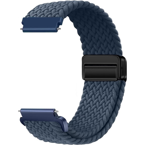 FRKSMD-Nylon Braided Watch Band for 18mm 20mm 22mm, Elastic Band Replacement Quick Release for Women Men
