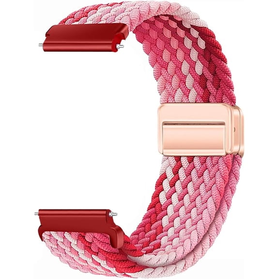 FRKSMD-Nylon Braided Watch Band for 18mm 20mm 22mm, Elastic Band Replacement Quick Release for Women Men