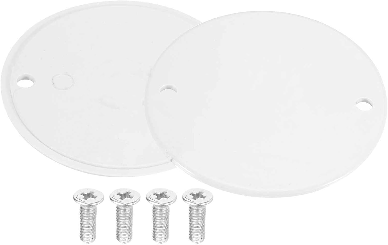FRKSMD-PVC Conduit Lid Round Junction Box Cover with Screws 65mm OD for Conduit Box Pack of 5