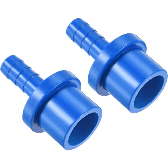 FRKSMD-PVC Pipe Fitting Spigot Straight Tube Adapter Pipe Adapte Quick Connector for Hose & Tube, Blue 8mmx20mm 2pcs