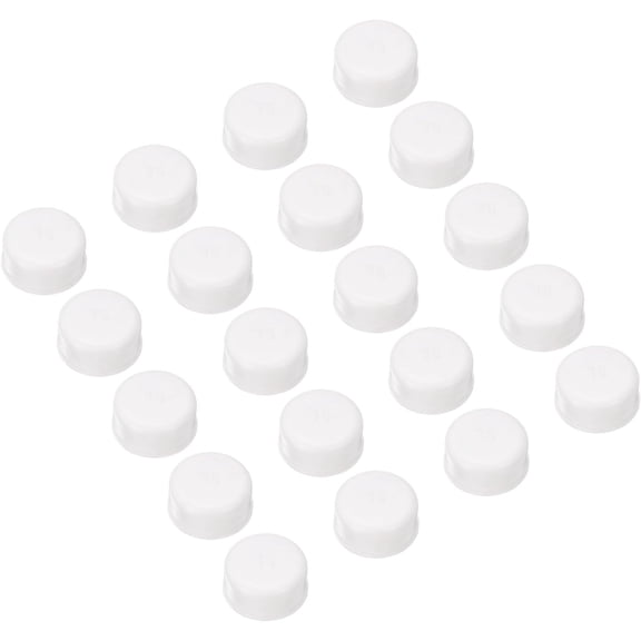 FRKSMD-PVC Tube Covers End Caps Pipe Inner PVC 16mm End Caps Round Plugs for Hose Electrical Conduit Pack of 60