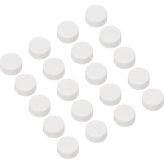 FRKSMD-PVC Tube Covers End Caps Pipe Inner PVC 20mm End Caps Round Plugs for Hose Electrical Conduit Pack of 60