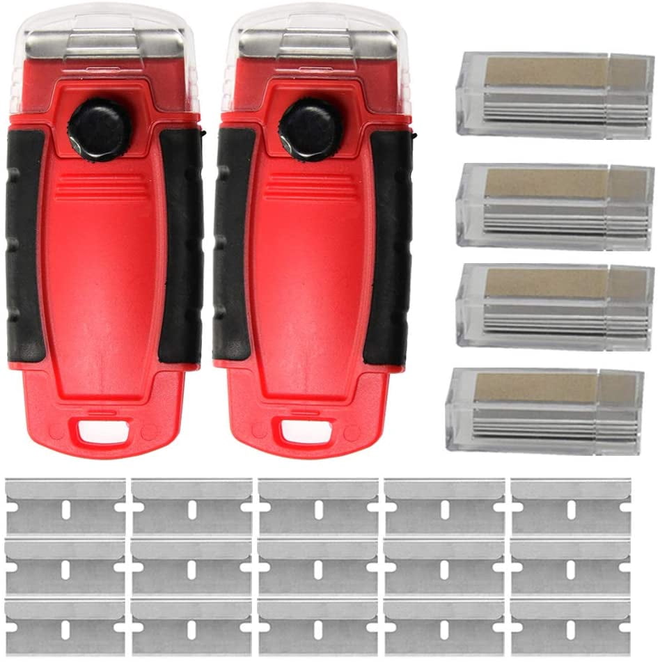 Window Scraping Razor FRKSMD-Plastic Razor Blade Scraper Hand Held Window Vinyl Tint Scraper ...