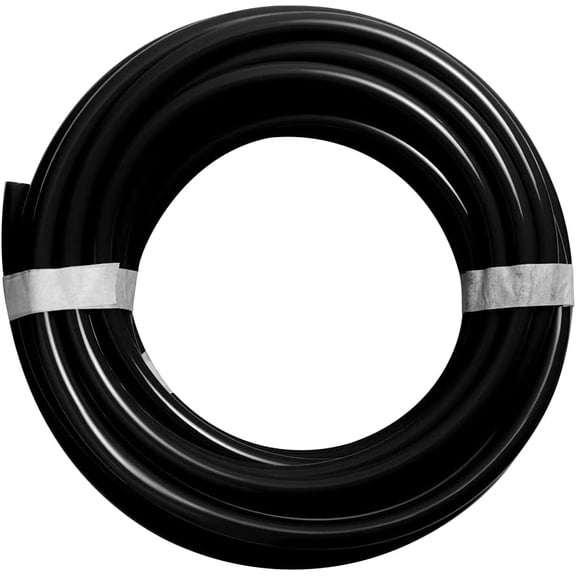FRKSMD-Pneumatic PU Tubing, 5/32"OD Hose PU Polyurethane Air Hose Tube Line for Air Compressor Water Fluid Transfer Black (16.4 ft)