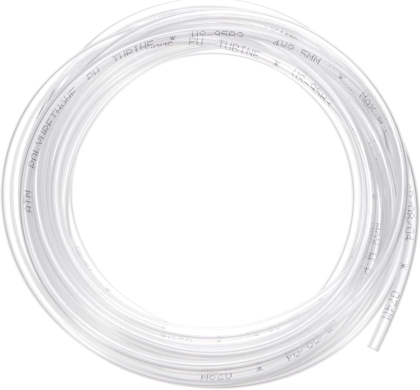 FRKSMD-Pneumatic Tubing Pipe, 2.5mm(ID) x4mm(OD) PU Polyurethane Air Compressor Hose for Air Compressor Fitting/Gas/Fluid Transfer, Air Hose Line Tube [5M/16.4ft, Clear]