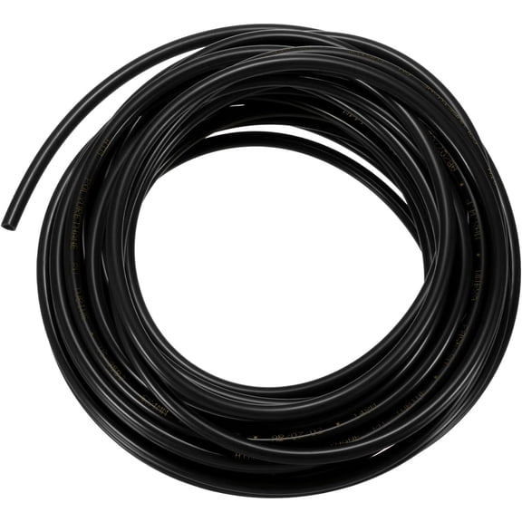 FRKSMD-Pneumatic Tubing Pipe, 4mm(ID) x6mm(OD) PU Polyurethane Air Compressor Hose for Air Compressor Fitting/Gas/Fluid Transfer, Air Hose Line Tube [10M/32.8ft, Black]