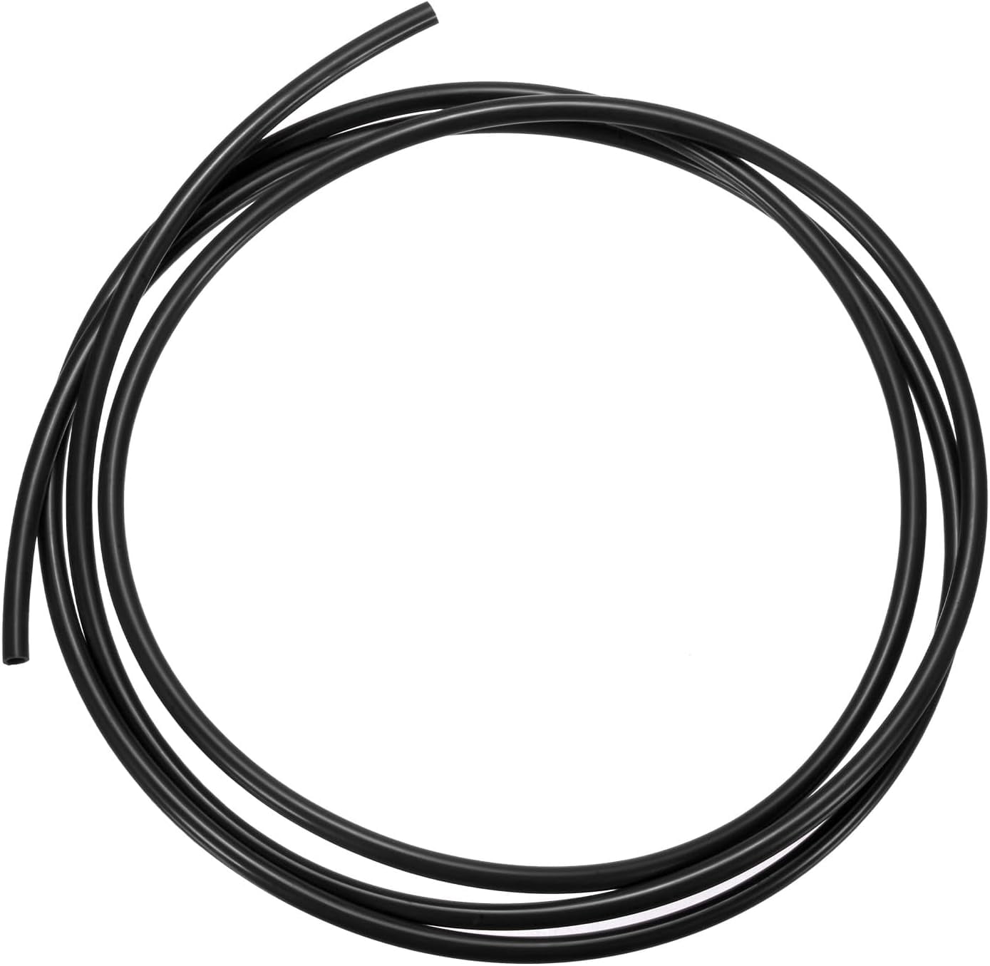FRKSMD-Pneumatic Tubing Pipe, 4mm(ID) x6mm(OD) PU Polyurethane Air Compressor Hose for Air Compressor Fitting/Gas/Fluid Transfer, Air Hose Line Tube [2M/6.56ft, Black]