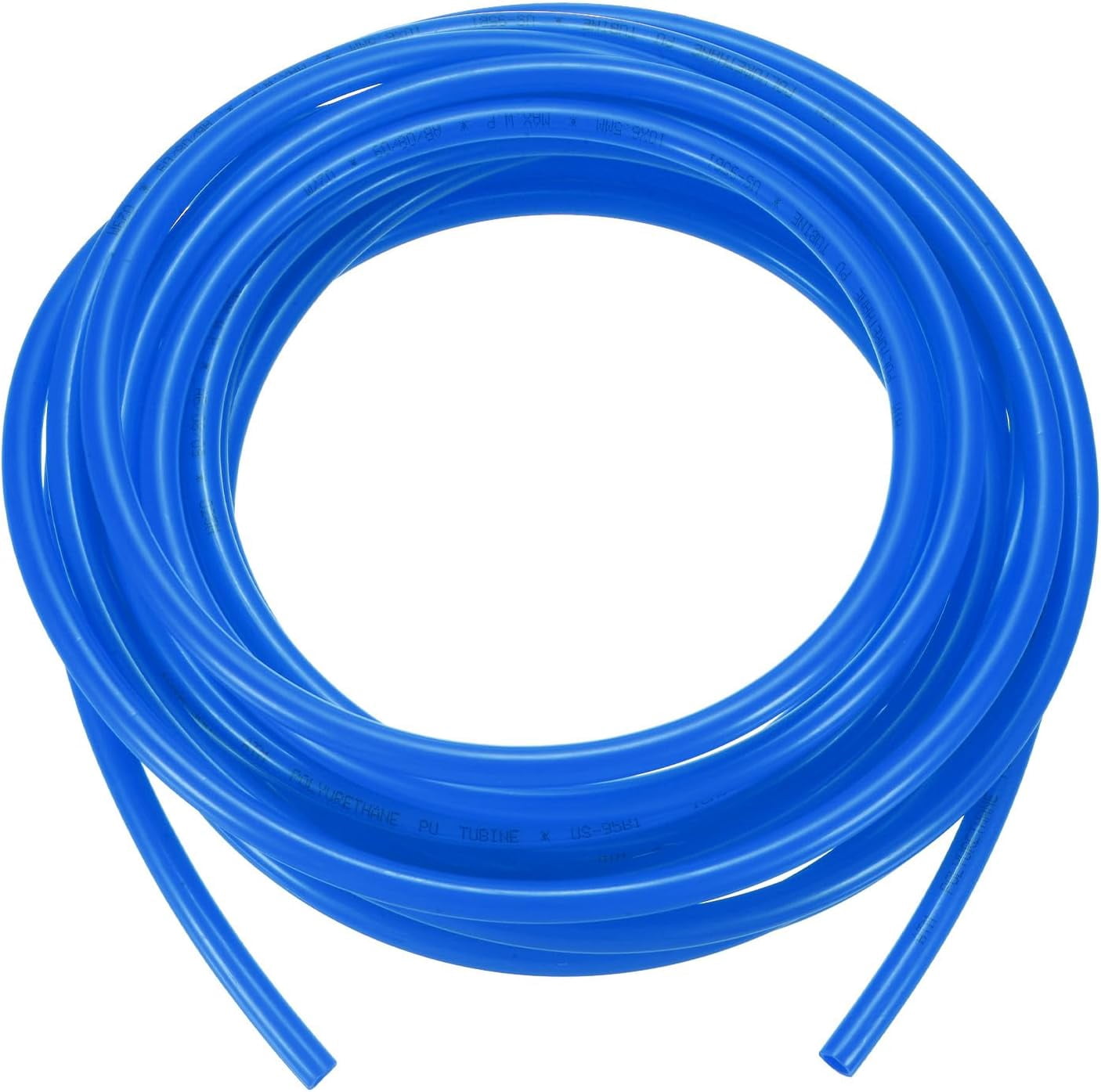 FRKSMD-Pneumatic Tubing Pipe, 6.5mm(ID) x10mm(OD) PU Polyurethane Air Compressor Hose for Air Compressor Fitting/Gas/Fluid Transfer, Air Hose Line Tube [10M/32.8ft, Blue]