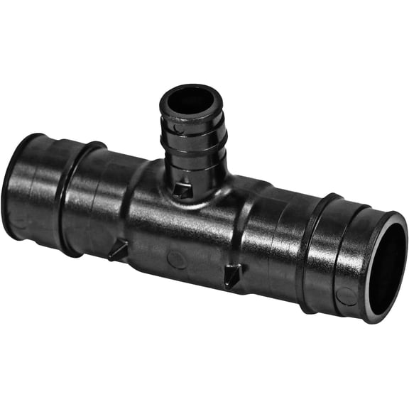 FRKSMD-Poly Pex-A Expansion Tee Fitting 1-1/4" x 1-1/4" x 3/4", F1960 Tee 1 Inch x 1 Inch x 1/2 Inch Expansion Barb Connections, Plastic Pipe Fitting for use with Pex-A Tubing