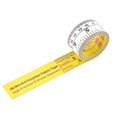 thumbnail image 1 of FRKSMD-Polyfiber Fabric Measuring Tape, 60 Inches Double Sided Fractional Inch and Decimal, High-Precision & Stretch-Resistant, Yellow and White, 1 of 4