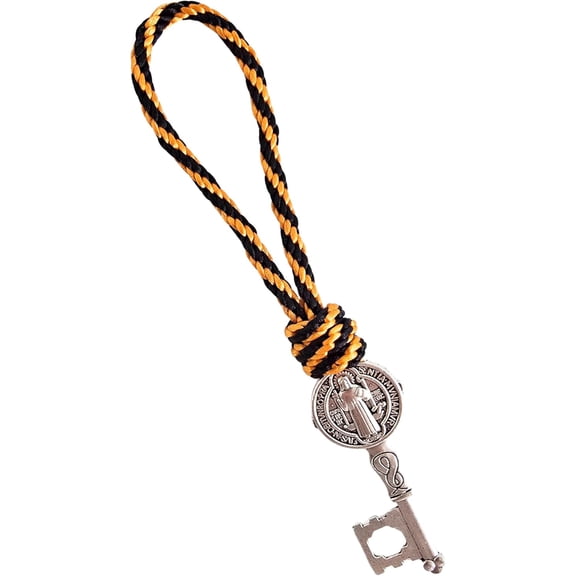 FRKSMD-Sabeli Saint Benedict Key Protection Blessing Catholic Gift Llave San Benito Protector, Medal Wall Door Hanger
