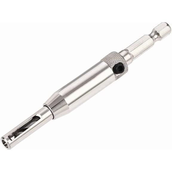 FRKSMD-Self Centering Hinge Tapper Core Drill Bit, Hole Puncher, 11/64 Diameter, for Woodworking, Silver