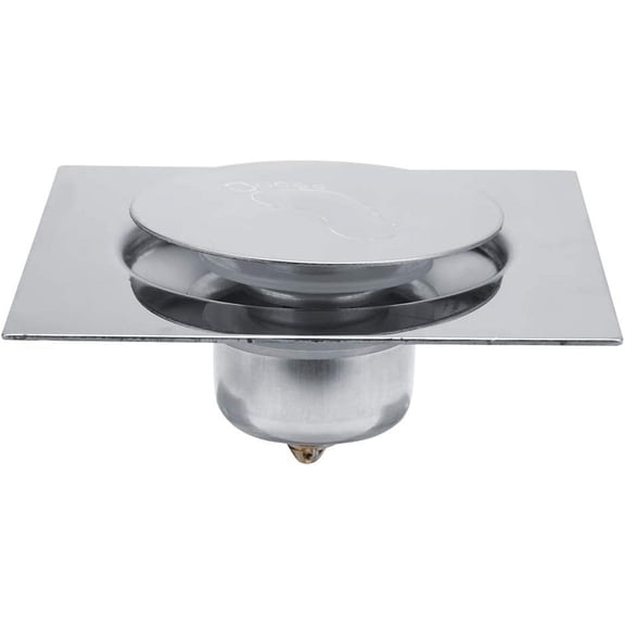 FRKSMD-Shower Drain Floor Drain,Stainless Steel Pedal Bounce Type Floor Drain Shower Drain for Bathroom Washroom Garage 3.5in,4in,5in(4 inch-Bright)