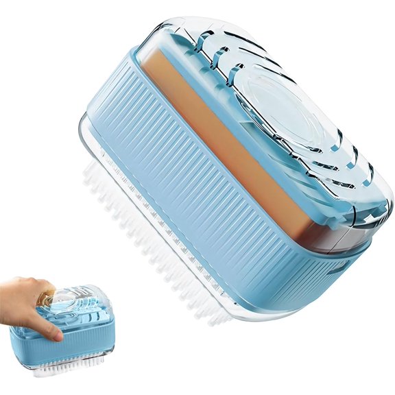 FRKSMD-Soap Box Roller, Foaming Soaps Box with Roller Bubble Case for Laundry, Foaming Soap Boxs Roller, 2025 New Multi-Functional Soap Box with Rollers,Scrubbing Soaps Boxes for Home Bathroom Kitche