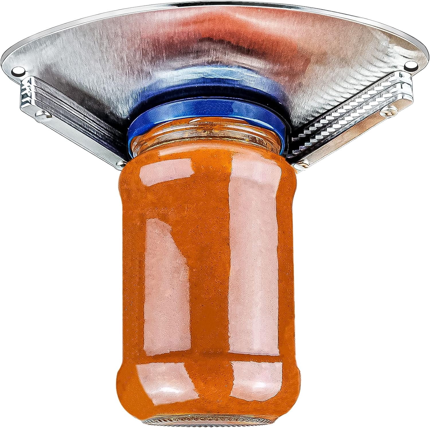 FRKSMD-Upgraded Stainless Steel Jar Opener for Seniors, Under Cabinet Jar Openers for Weak Hands, Jar Lid & Bottle Cap Opener Tool, Under Counter Can Opener, One Handed Jar opener