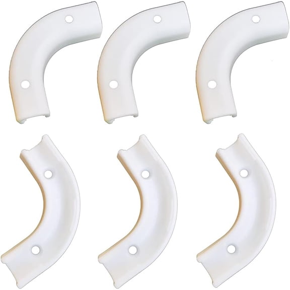 FRKSMD-YZM 1/4-inch OD Tube Flow Bend Clip,Conduit Elbow(pack of 6)