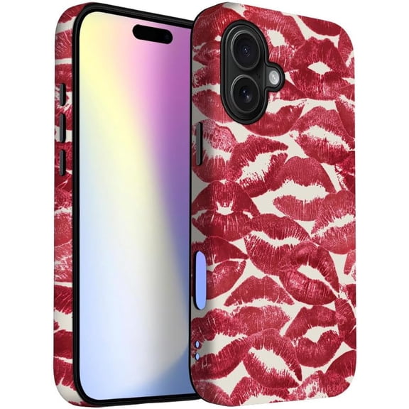 FRKSMD-for iPhone 17 Case | Red Lips | Slim Drop Protection Design