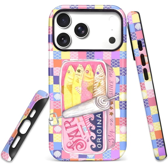 FRKSMD-for iPhone 17 Pro Case,2-Layer Protection with TPU Silicone and Pc Hard Shell, Anti-Drop, Matte and Wear-Resistant - Sardine Cans On The Chessboard
