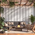 thumbnail image 1 of Fahomiss Modern Striped Acoustic Wood Slat Tiles 8-Pack 24"x24", 3D Soundproof Wall Panel, Marble, 1 of 9