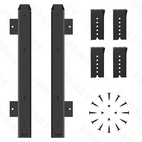 FRMSAET Heavy Duty 14-inch Drawer Slide Height Adjustable Under Desk Mounting - Black