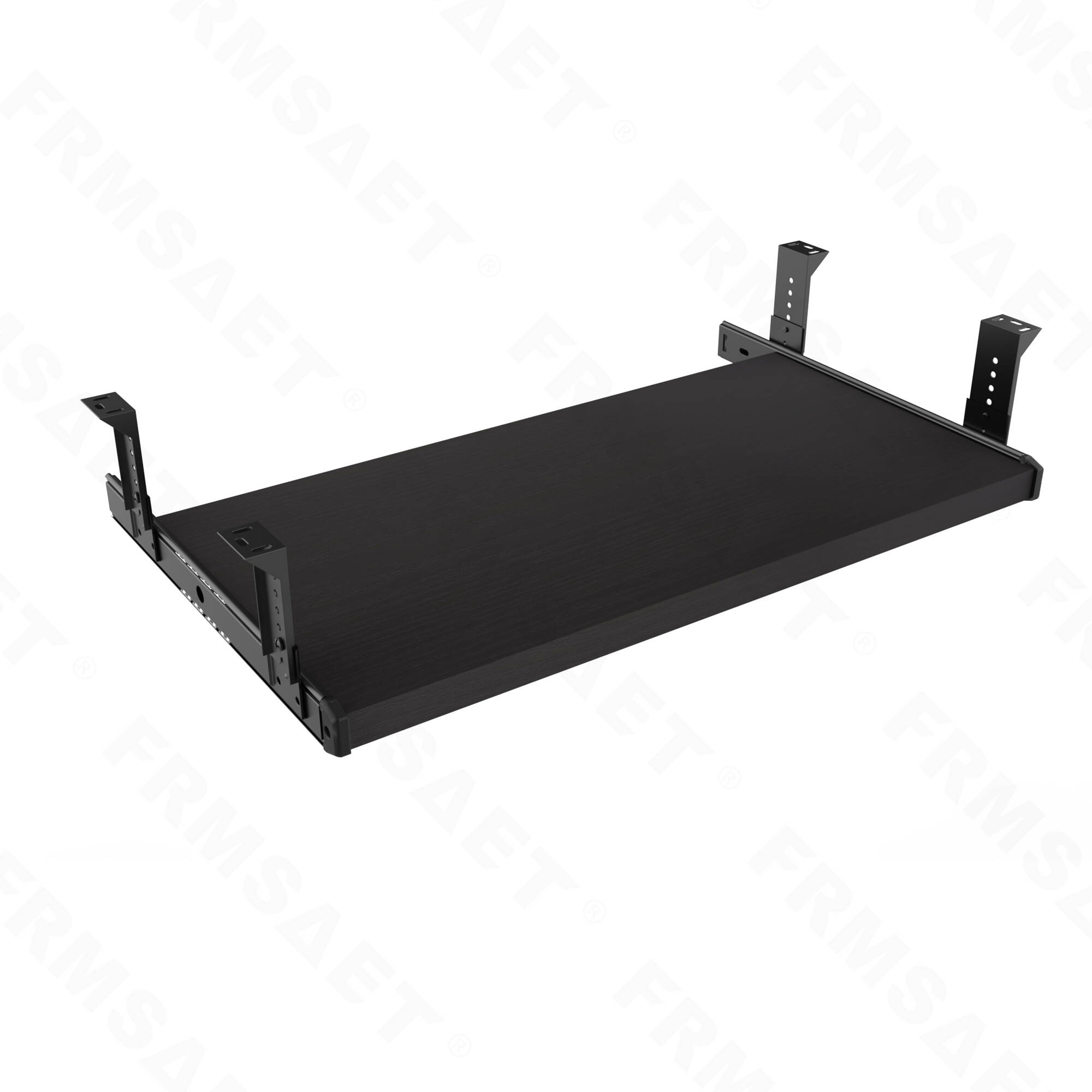 FRMSAET Office Furniture Accessories Home Hardware 20 inches Keyboard Drawer Tray Wood Holder Under Desk with Adjustable Height slide . (20 inches,Black)