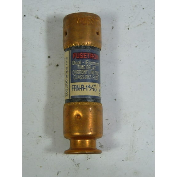 FRN-R-1-4/10, 1-4/10 Amp (1-4/10A) 250V Fusetron Dual Element Time-Delay Current Limiting Class RK5 Fuse, UL Listed