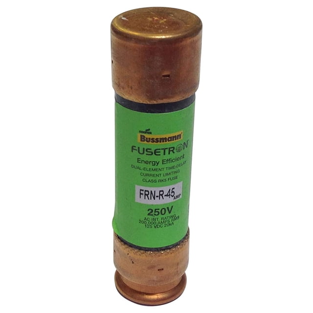 FRN-R-45 BUSSMANN FUSETRON Dual-Element Class RK5 - Low Voltage - North ...