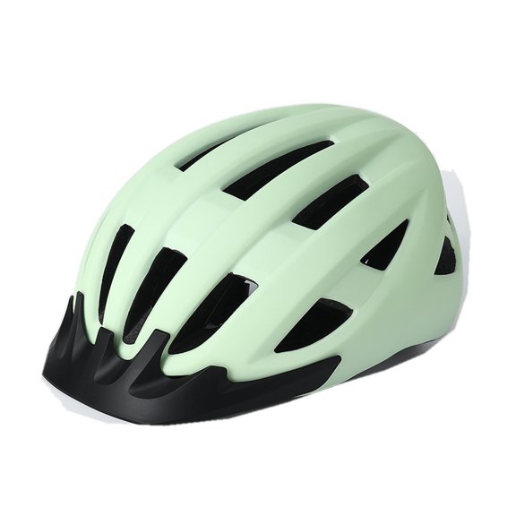 FROFILE Adult Bicycle Helmet, In-Mold PC/EPS Shell, Vented Design, Front Peak, Rear Fit Dial, Mint Green, Built-In Rear Light