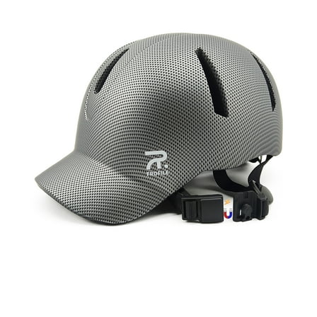 FROFILE Bike Helmet Adult Men Women - (Medium, Gray) Baseball Cap Style Bike Helmet for Adults Bicycle Helmets with Magnetic Buckle Scooter Helmet for Men Women