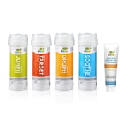FROG Balancing Starter Kit and Pipe & Jet Cleanser for Hot Tubs and Swim Spas - pH, Total Alkalinity and Total Hardness Balancers with TruDose Measuring Caps - Multi Dose Purge Cleaner Tube