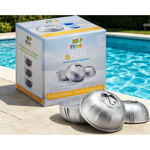 FROG @Ease Replacement SmartChlor Cartridge - 3 Pack - Hot Tub Cartridges Replacement