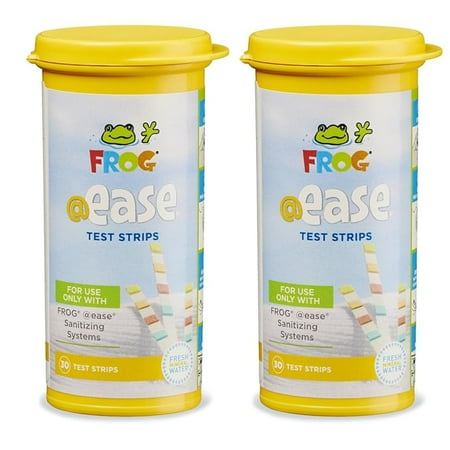 FROG @ease Test Strips for Hot Tubs and Swim Spas - Test Strip with Out Indicator for FROG @ease SmartChlor Cartridges, pH, Total Alkalinity and Total Hardness - 2 pack