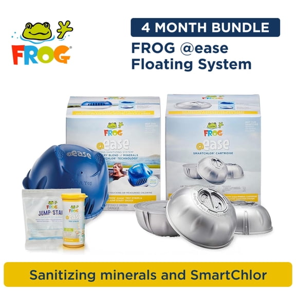 FROG @ease Floating Sanitizing System plus FROG @ease SmartChlor Cartridge 3 Pack, Set