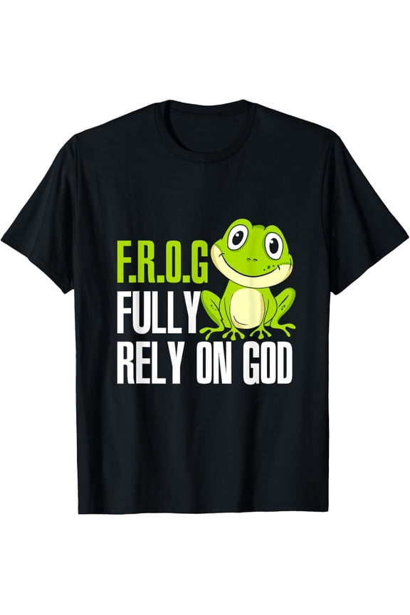 Fully Rely On God Christian Frog Lover MP T-Shirt
