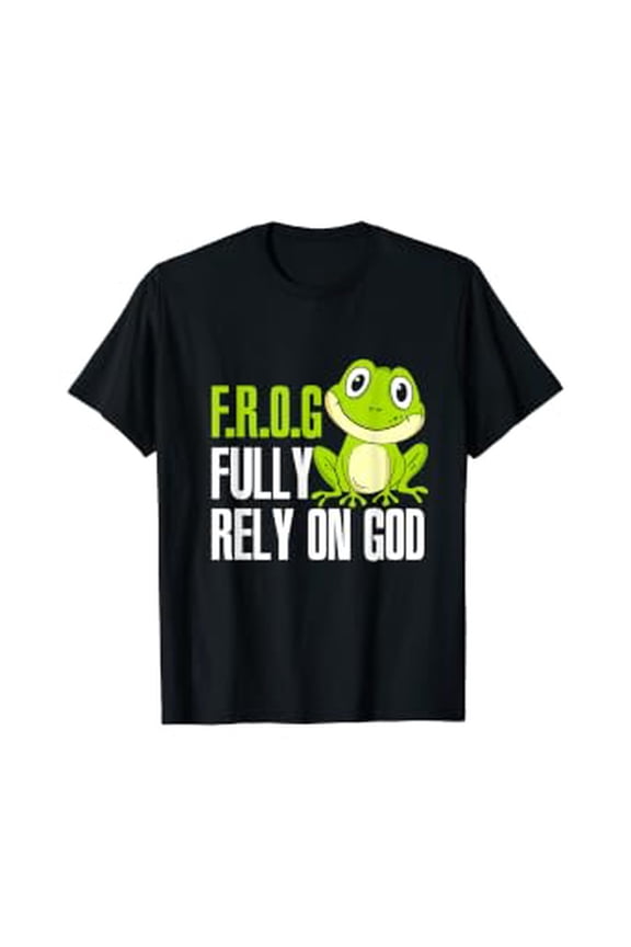 FROG Fully Rely On God Christian Frog Lover T-Shirt MP