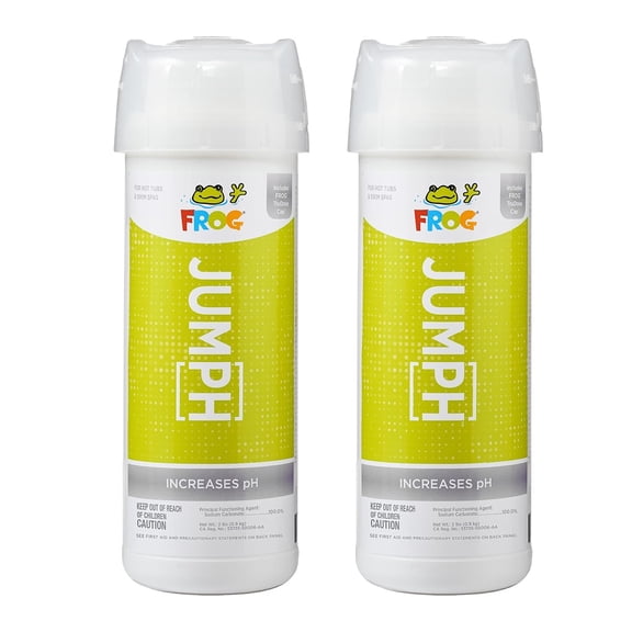 FROG JumpH pH Increaser for Hot Tubs & Swim Spas - 2 lb Bottle with TruDose Measuring Cap for Easy Maintenance & Balancing - 2 Pack