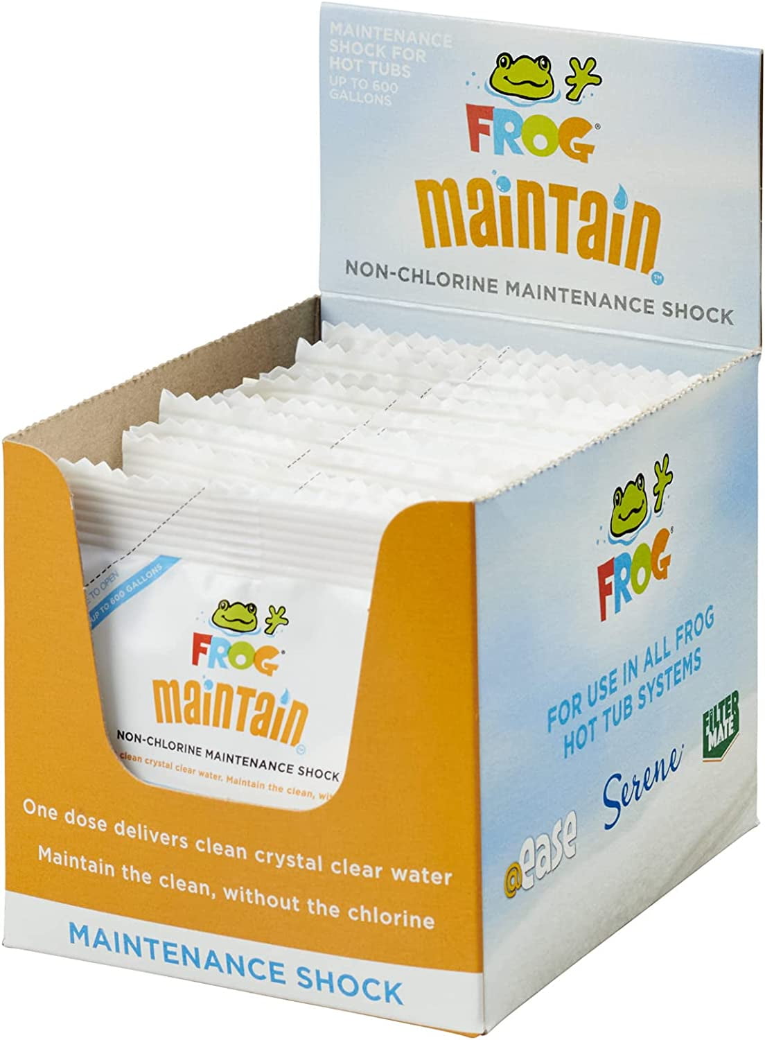 FROG Maintain NonChlorine Shock Hot Tub Treatment (12 Pack), Cyanuric