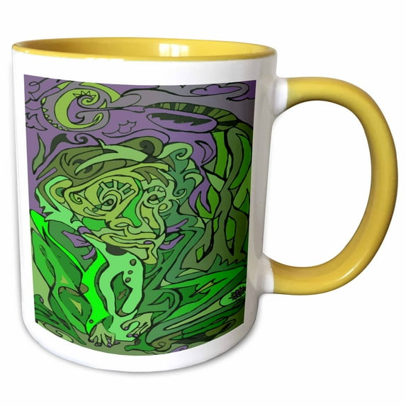 FROG PRINCE 11oz Two-Tone Yellow Mug mug-211906-8