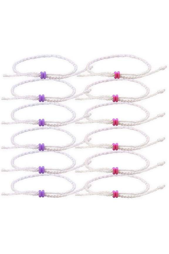 12 UV Solar Reactive Bracelets Set, Teen Braided Friendship Bracelet Pack, Color Changing Jewelry, Birthday Party Favors, Adjustable String Bracelets for Women